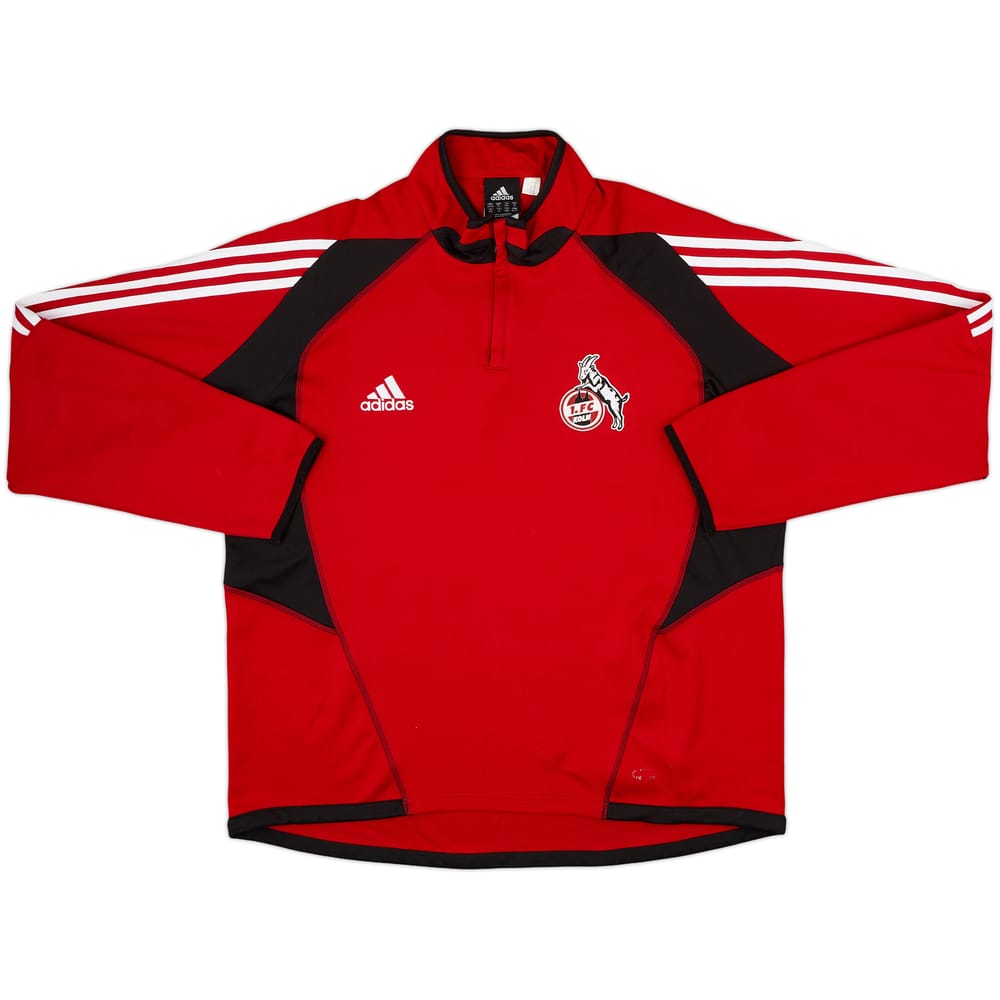 2004-05 FC Koln adidas 1/4 Zip Sweat Top - 8/10 - (XXL)