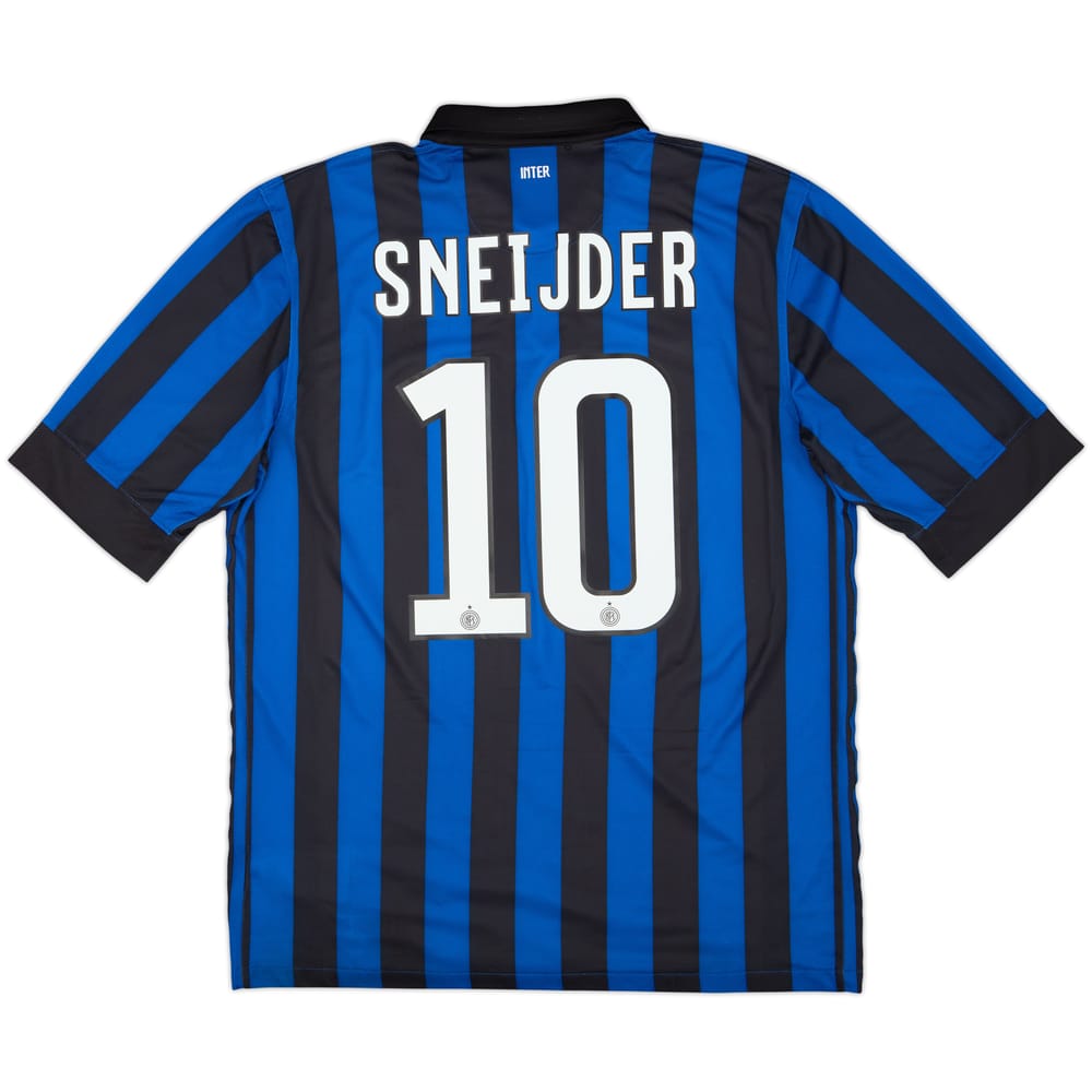 2011-12 Inter Milan Home Shirt Sneijder #10 - 9/10 - (L)