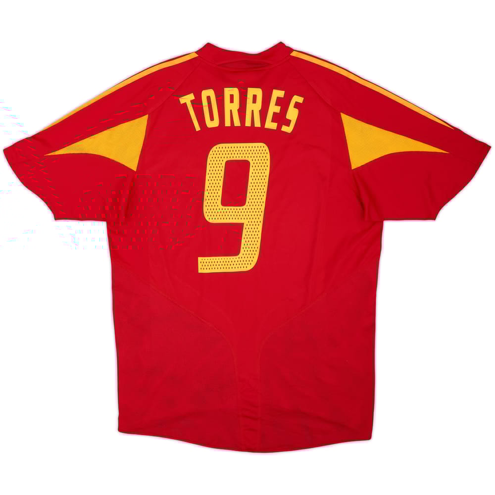 2004-06 Spain Home Shirt Torres #9 - 8/10 - (L)