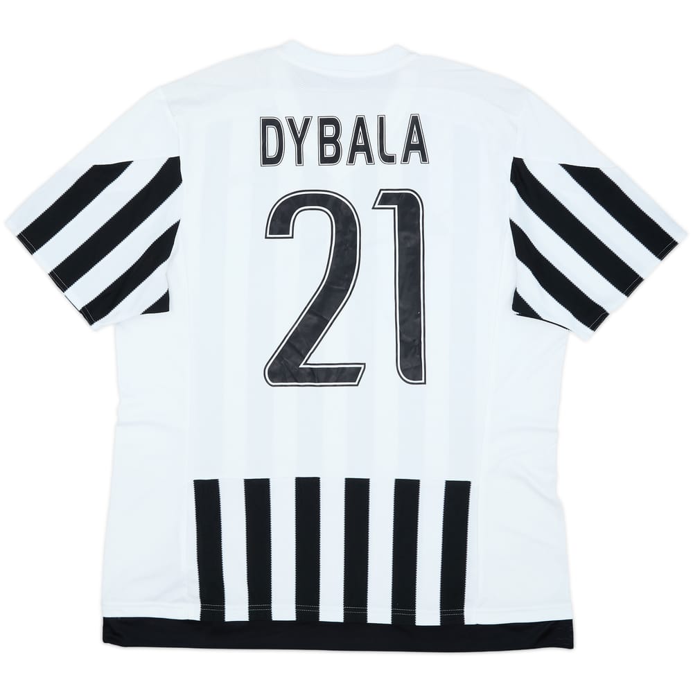 2015-16 Juventus Home Shirt Dybala #21 - 6/10 - (XL)