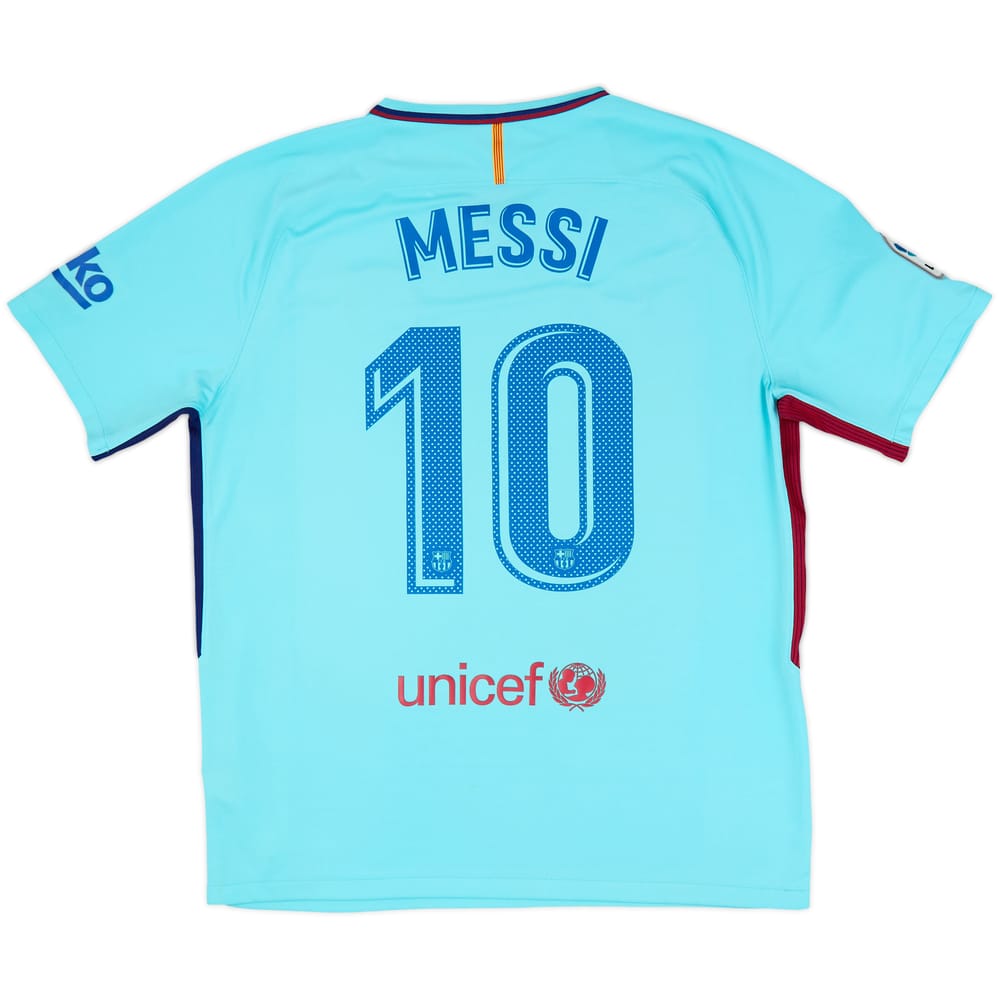 2017-18 Barcelona Away Shirt Messi #10 - 8/10 - (XL)