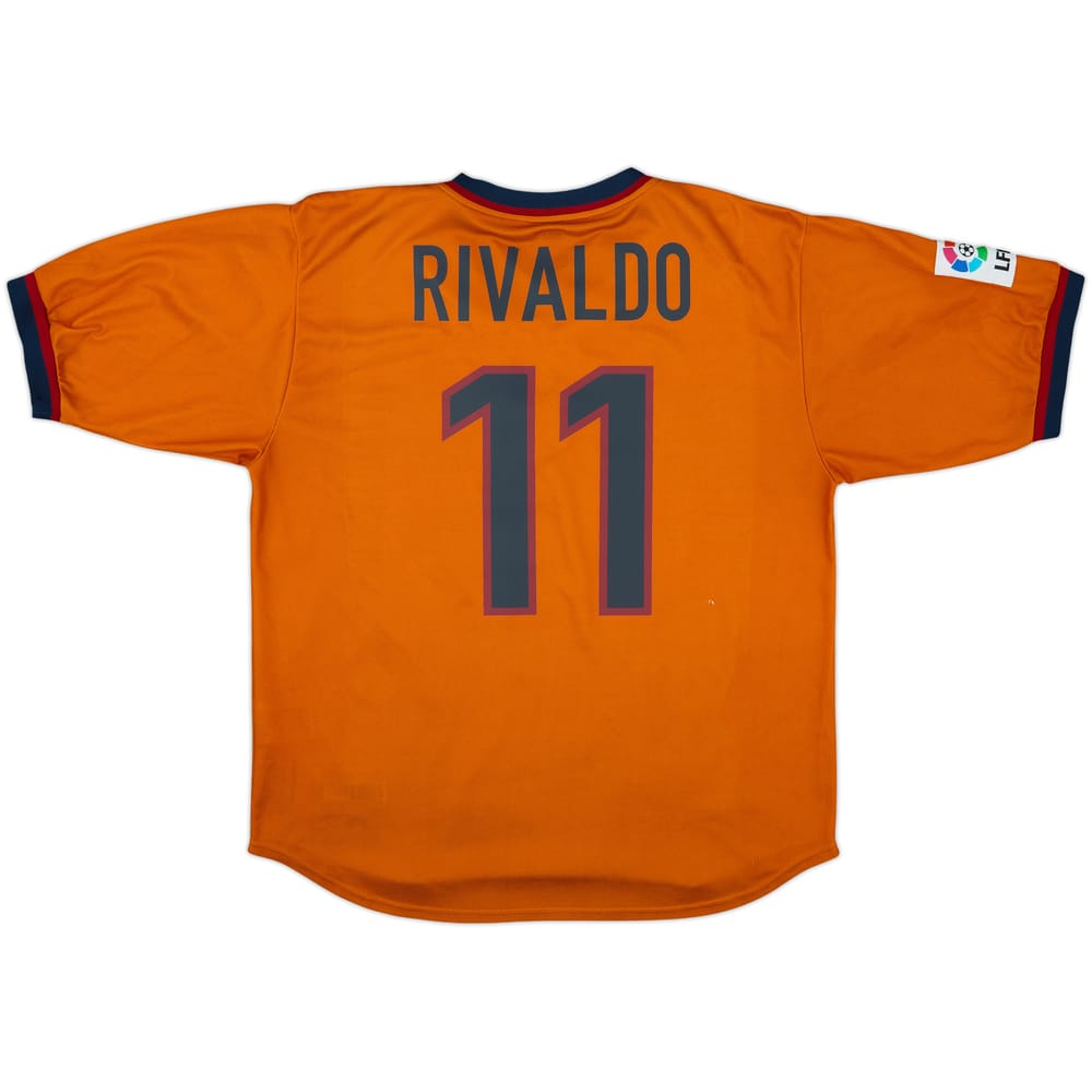 1998-00 Barcelona Third Shirt Rivaldo #11 - 8/10 - (L)