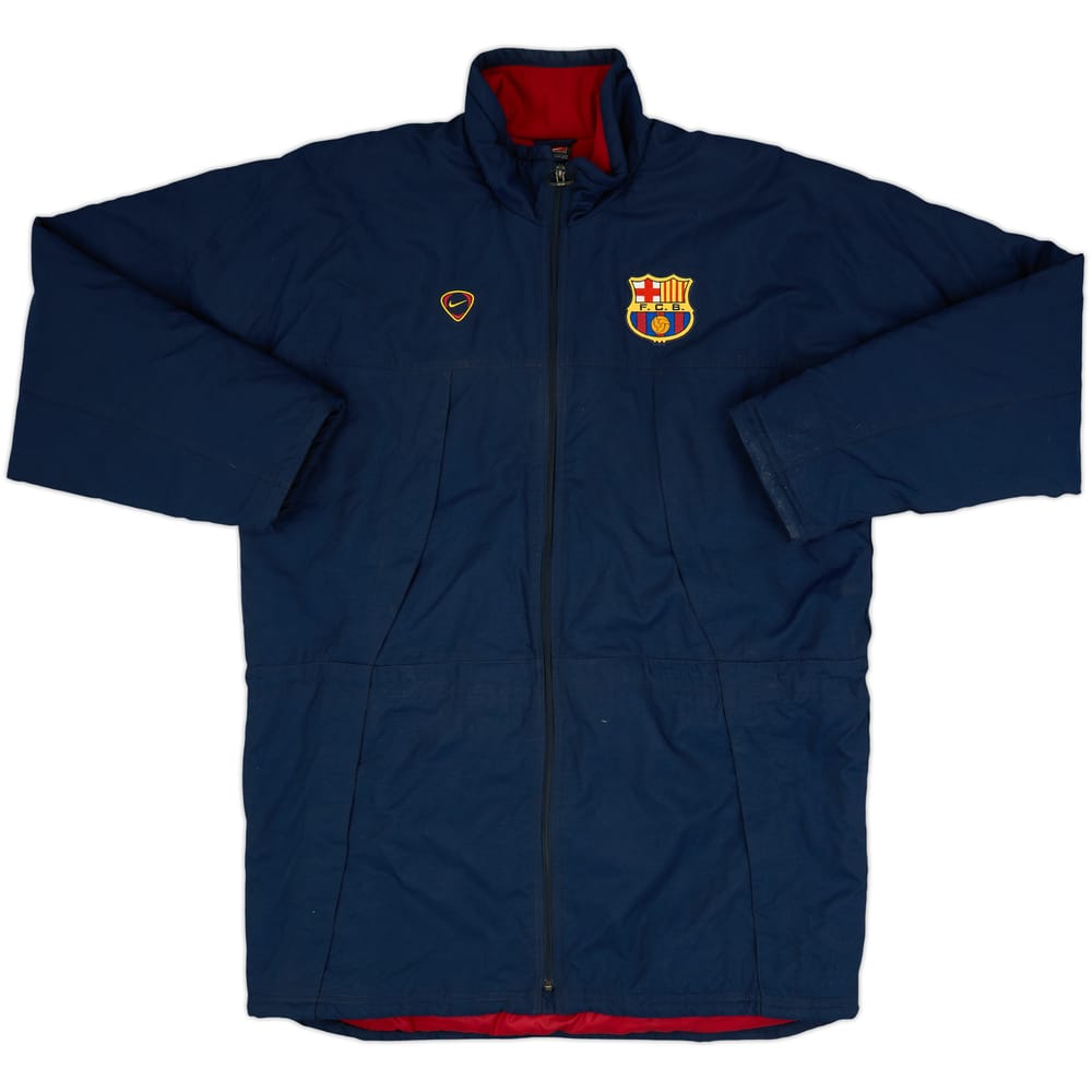 Abrigo de banquillo acolchado Nike del Barcelona 2000-01 - 7/10 - (L)