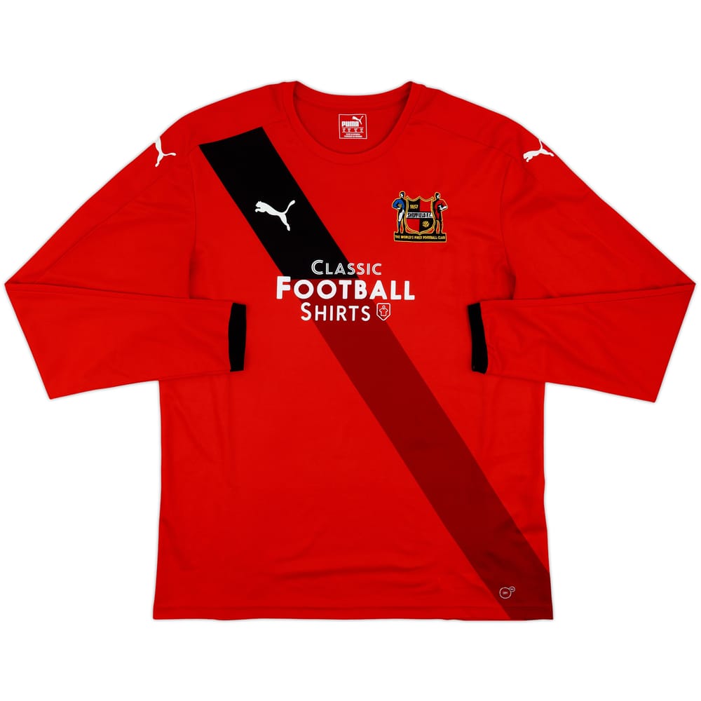 2016-17 Sheffield FC Home L/S Shirt - 7/10 - (XL)