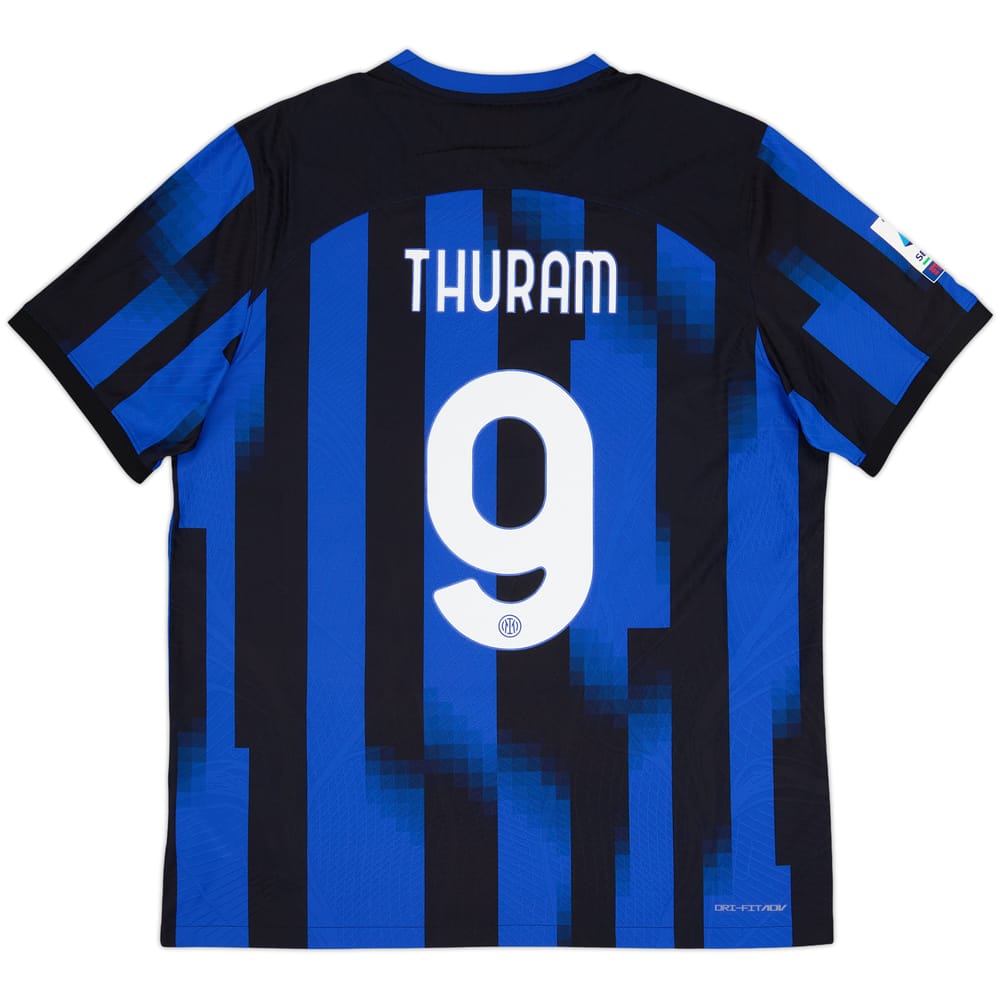 2023-24 Inter Milan Authentic Home Shirt Thuram #9 - 9/10 - (XL)