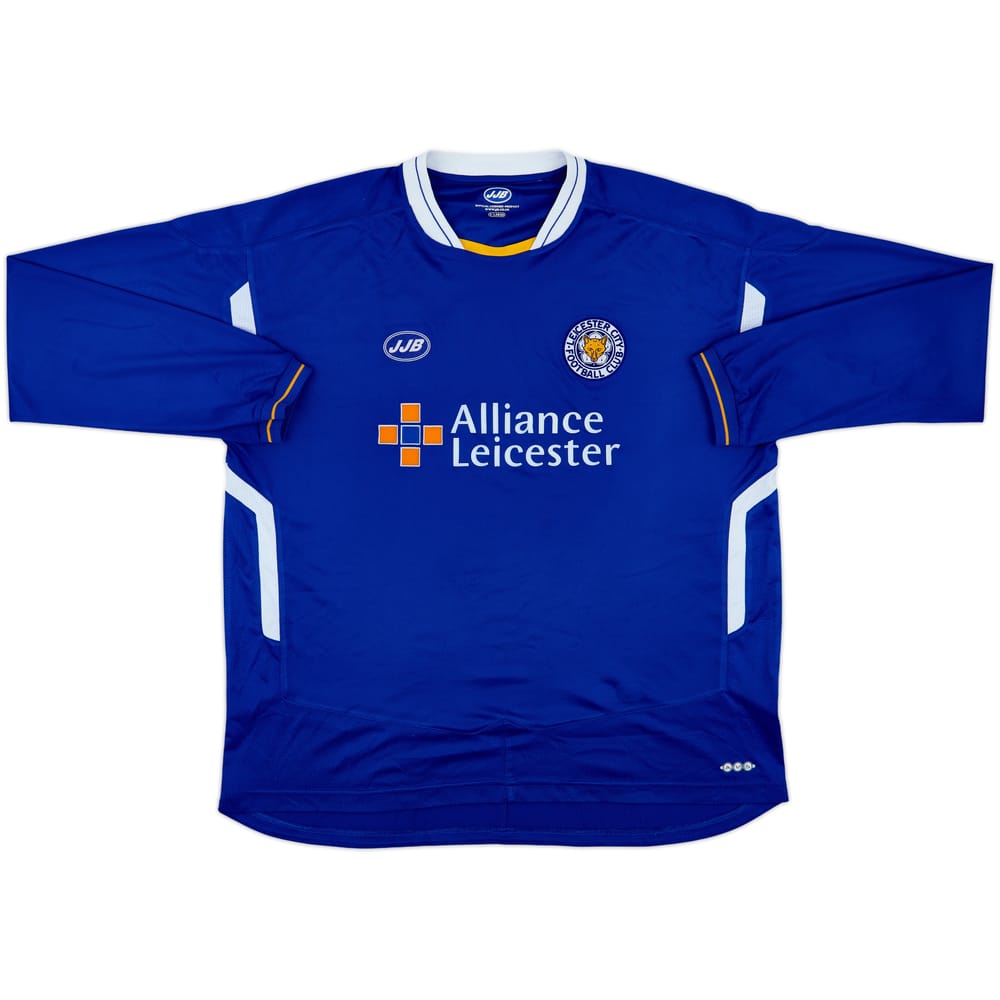 2005-06 Leicester Home L/S Shirt - 8/10 - (XL)