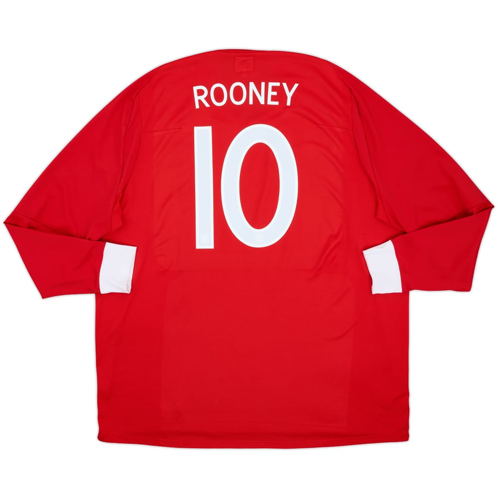 2010-11 England Away L/S Shirt Rooney #10 - 10/10 - (3XL)