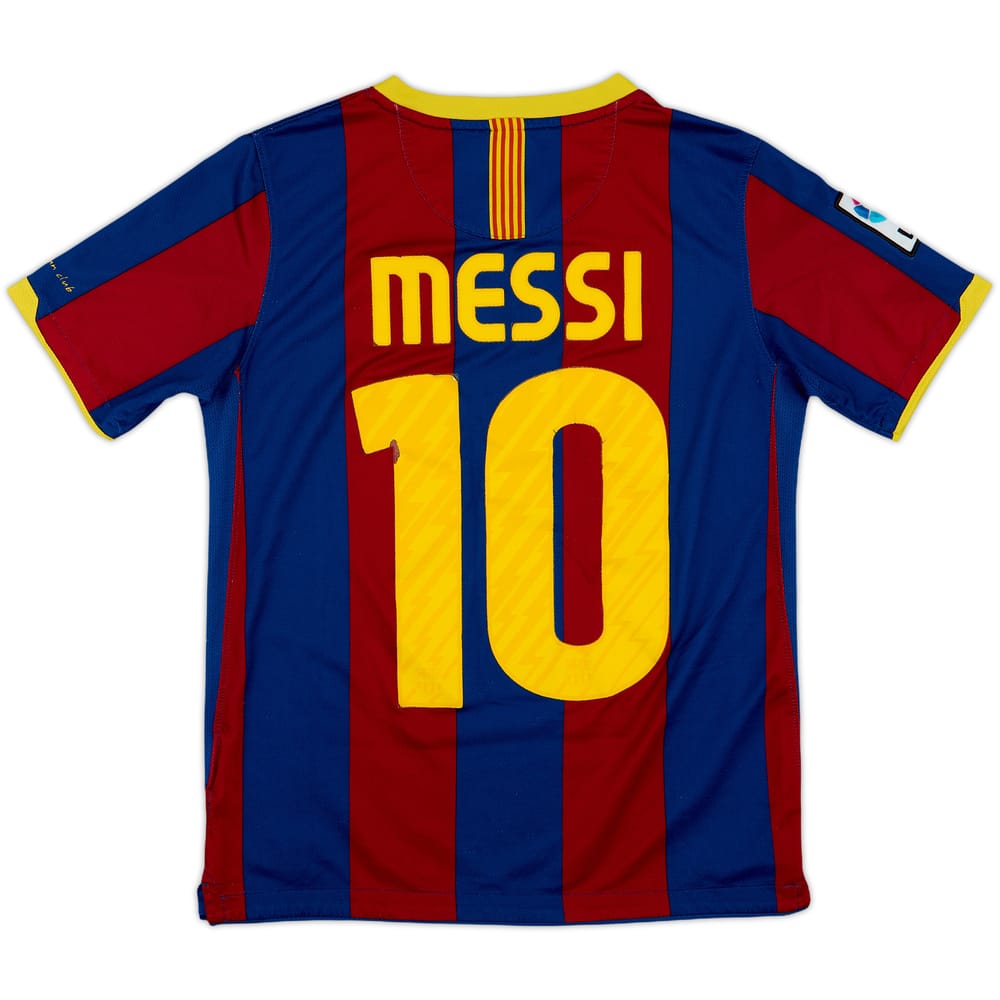 2010-11 Barcelona Home Shirt Messi #10 - 7/10 - (L.Boys)