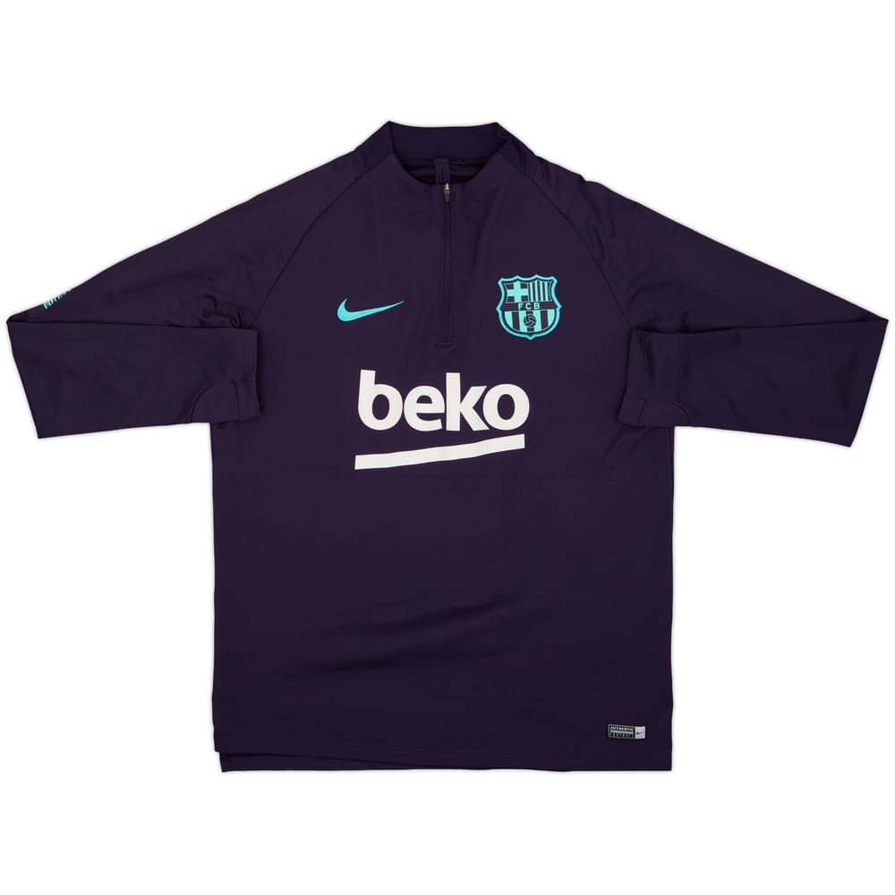 2018-19 Barcelona Nike 1/4 Zip Drill Top - 9/10 - (L)