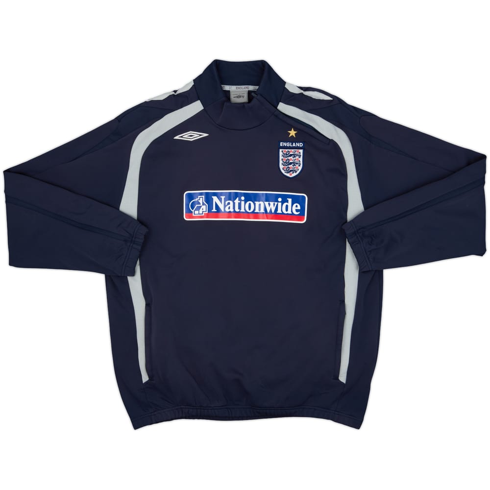 2007-09 England Umbro 1/4 Zip Drill Top - 9/10 - (XXL)