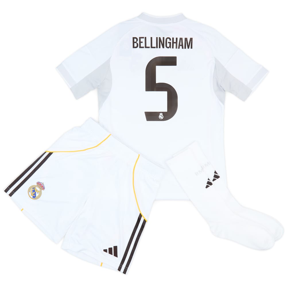 2025-26 Real Madrid Home Full Kit Bellingham #5 (KIDS)