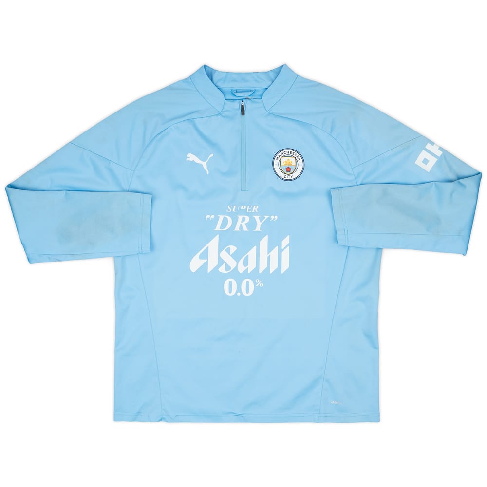2023-24 Manchester City Player Issue 1/4 Zip Rain Top - 5/10 - (L)