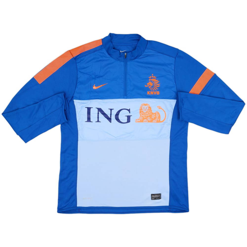 2014-15 Netherlands Nike 1/4 Zip Track Jacket - 8/10 - (L)