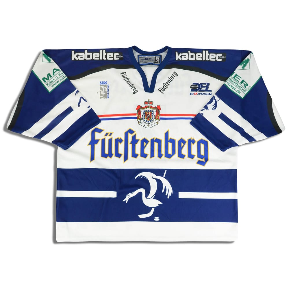 2002-03 Schwenninger Wild Wings Zib #7 Metzen Athletic Signed Jersey (Home) 3XL