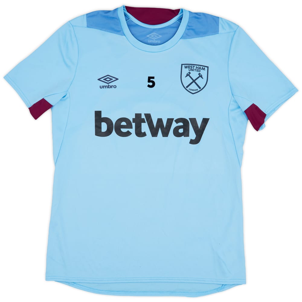 2019-20 West Ham Player Issue Umbro Training Shirt #5 - 9/10 - (M)