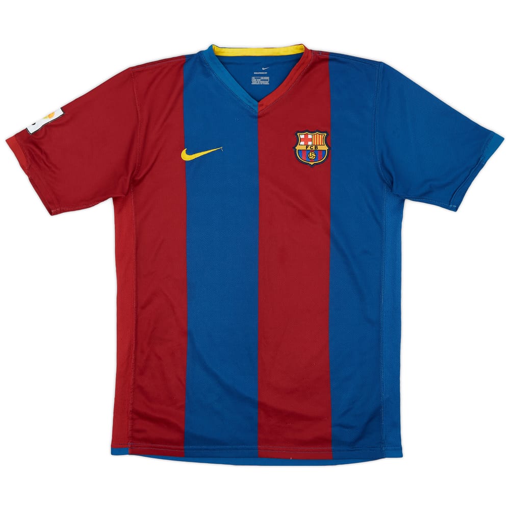 2006-07 Barcelona Home Shirt - 8/10 - (XL.Boys)