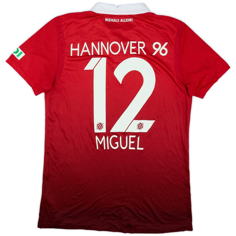 2017-18 Hannover 96 Home Shirt Miguel #12 - 5/10 - (M)