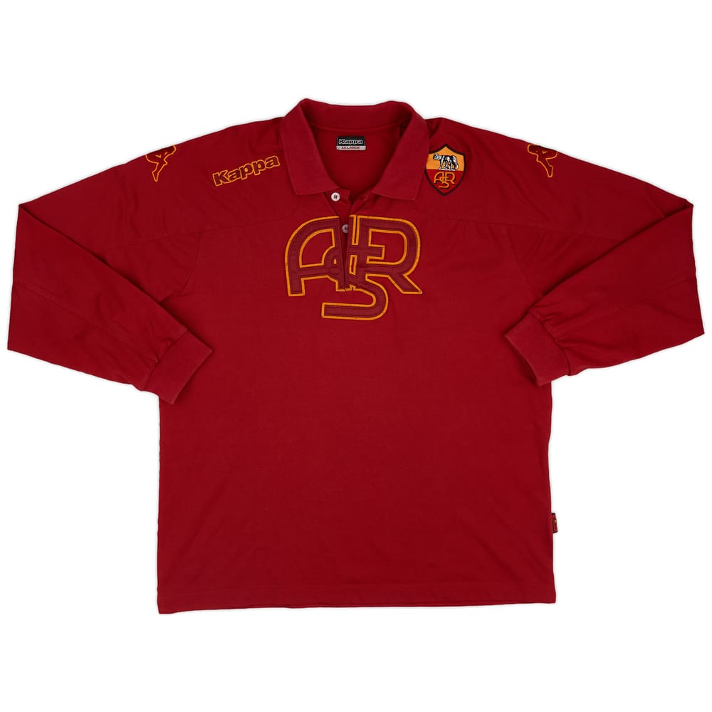 2008-09 Roma Kappa Polo L/S Shirt - 8/10 - (XXL)
