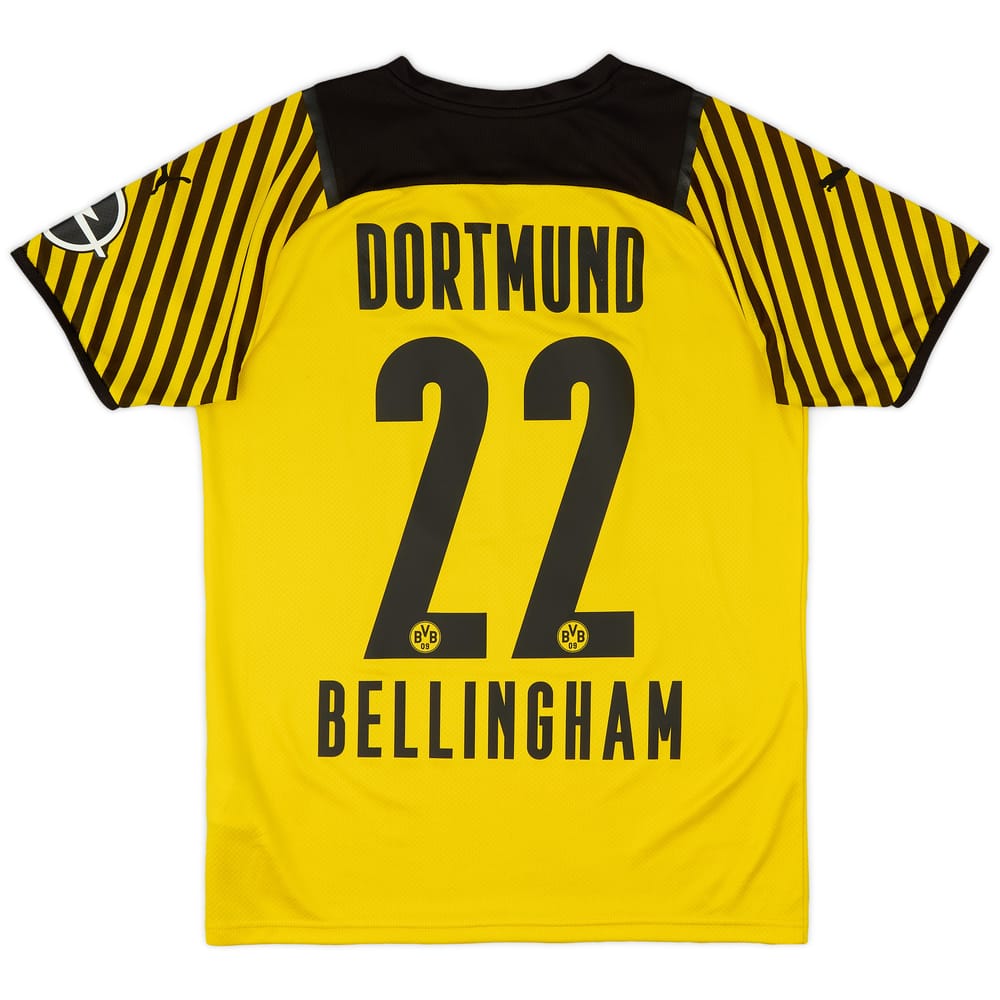 2021-22 Borussia Dortmund Home Shirt Bellingham #22 - 8/10 - (S)