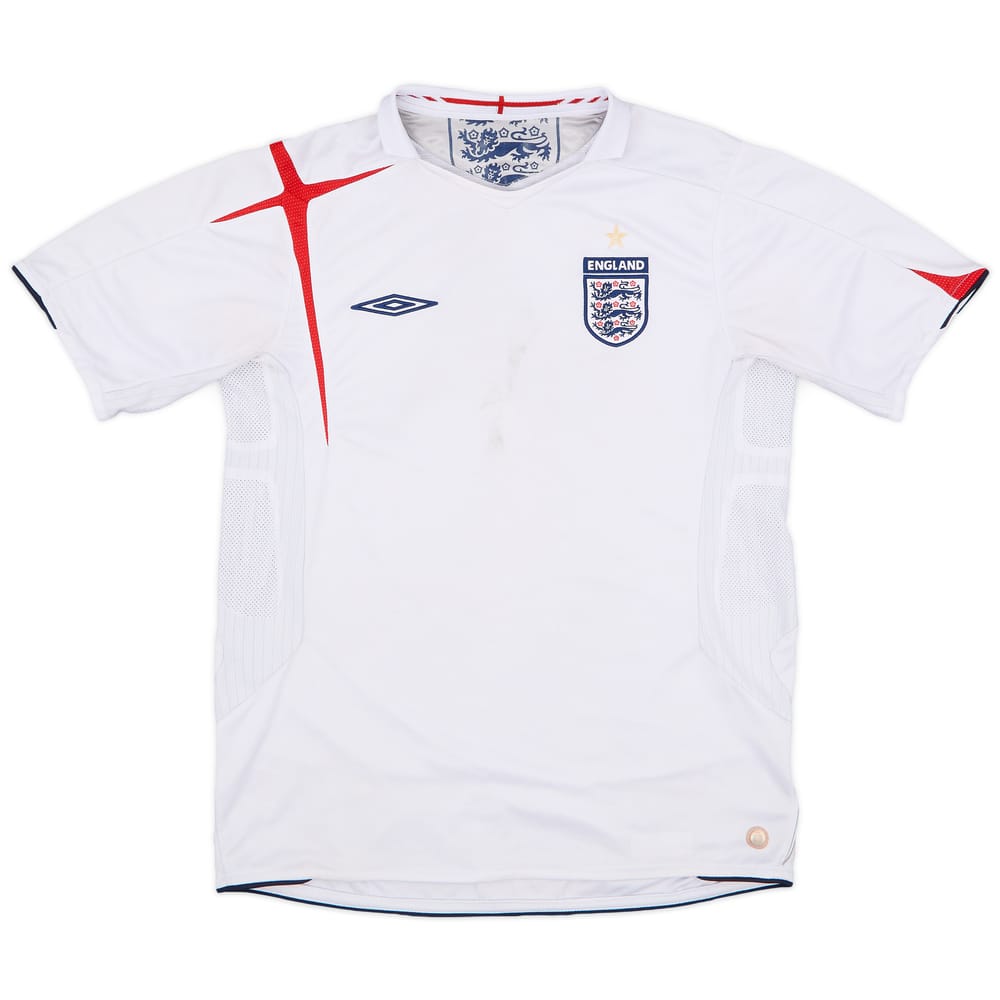 2005-07 England Home Shirt - 4/10 - (M)