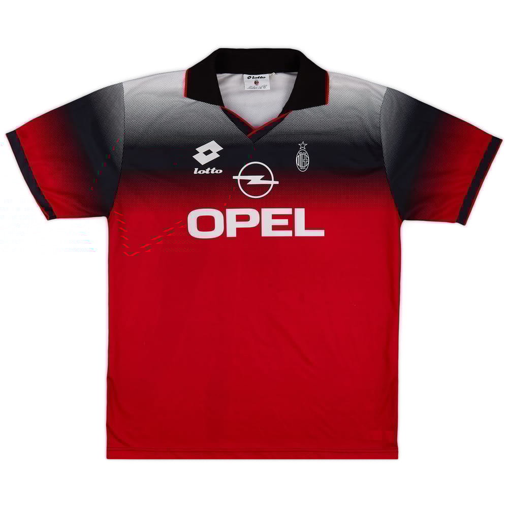 1996-97 AC Milan Lotto Training Shirt - 8/10 - (XXL)