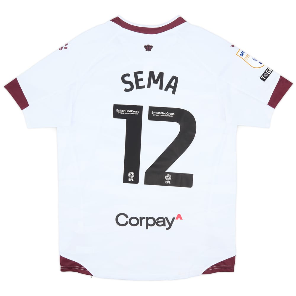 2023-24 Watford Match Issue Away Shirt Sema #12