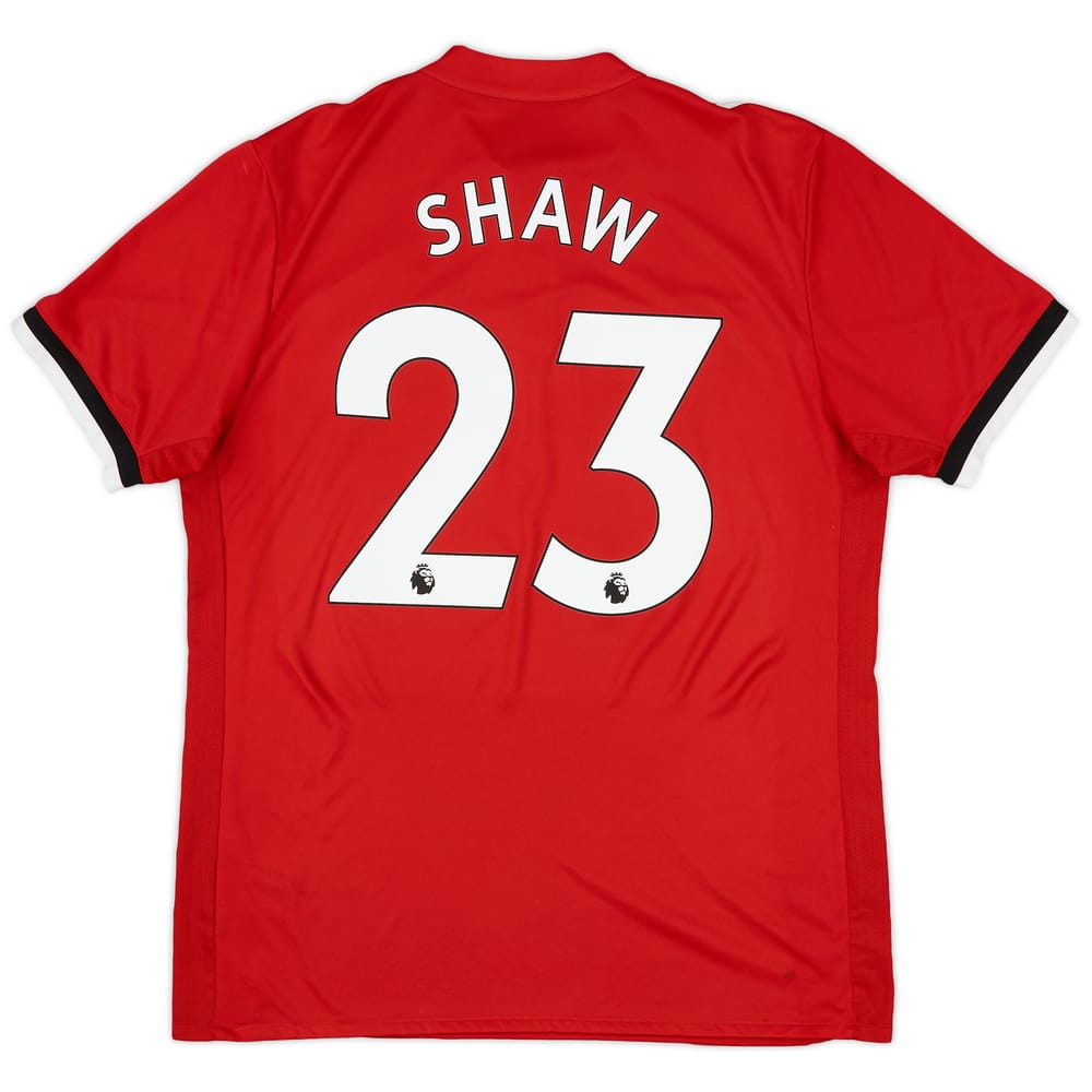 2017-18 Manchester United Home Shirt Shaw #23 - 10/10 - (L)