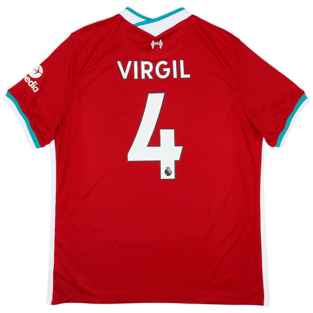 2020-21 Liverpool Home Shirt Virgil #4 - 6/10 - (XL)