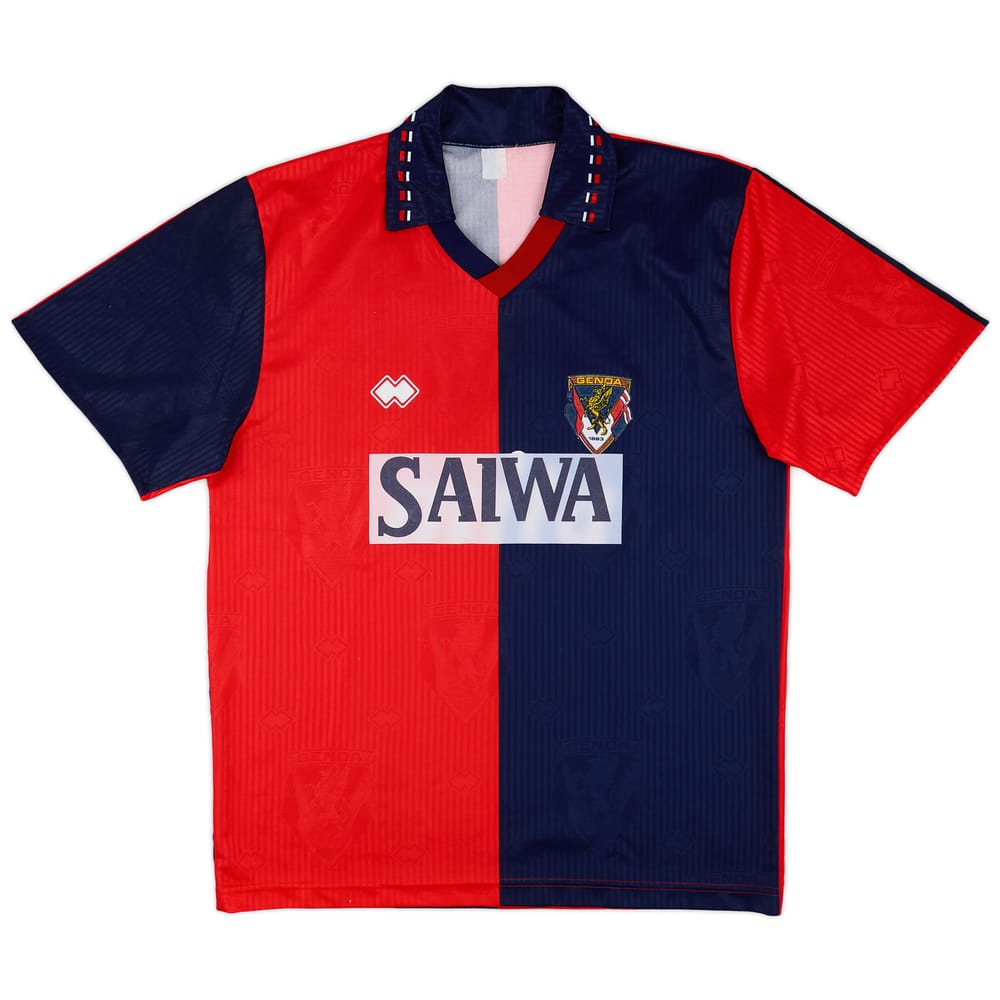 1991-92 Genoa Home Shirt #10 - 9/10 - (L)
