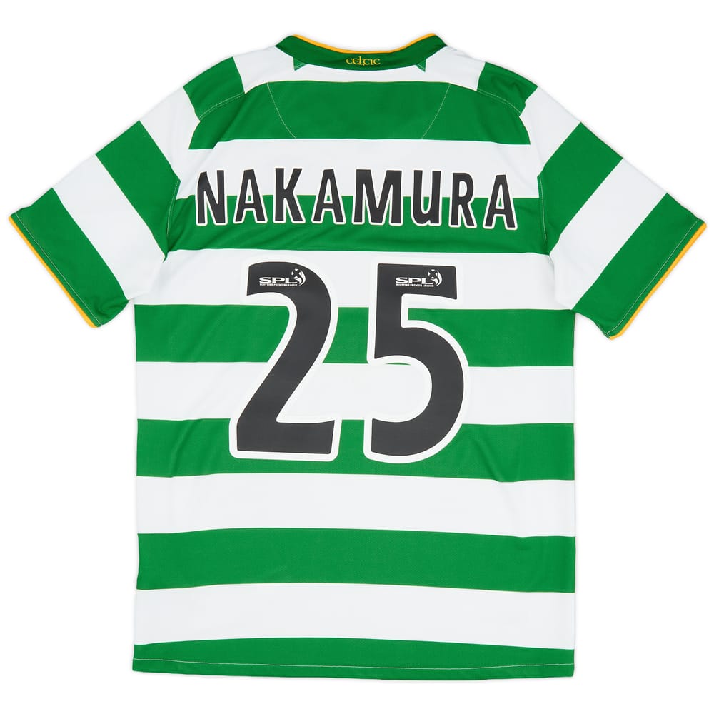 2008-10 Celtic Home Shirt Nakamura #25 - 9/10 - (S)