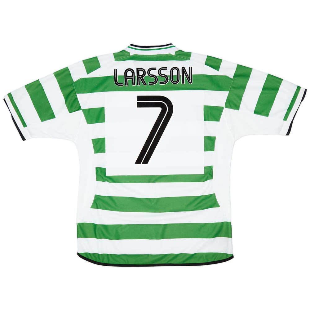2001-03 Celtic Home Shirt Larsson #7 - 9/10 - (XL)