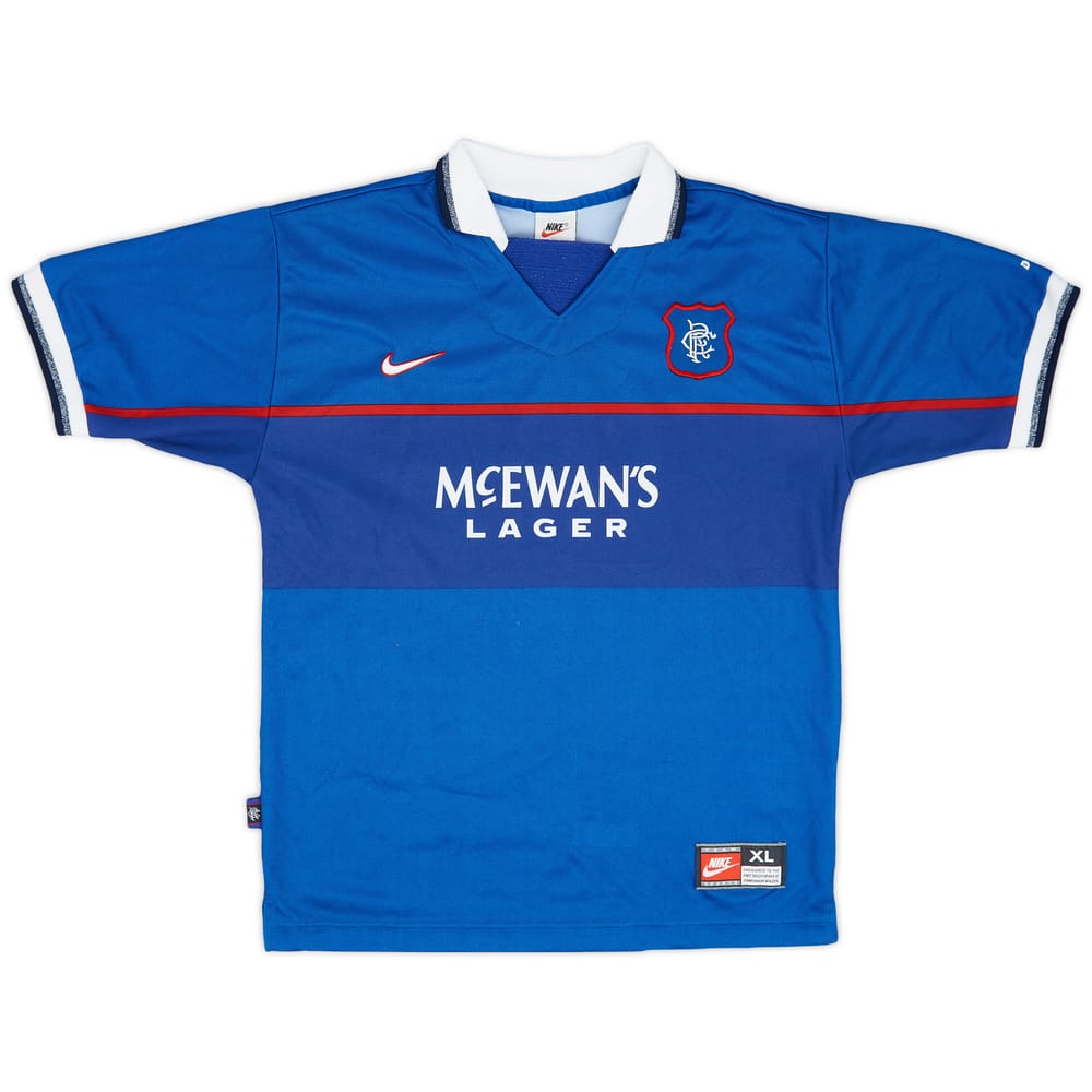 1997-99 Rangers Home Shirt - 8/10 - (XL.Boys)