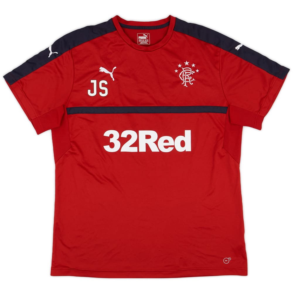 2016-17 Rangers Staff Issue Puma Training Shirt JS - 8/10 - (XXL)