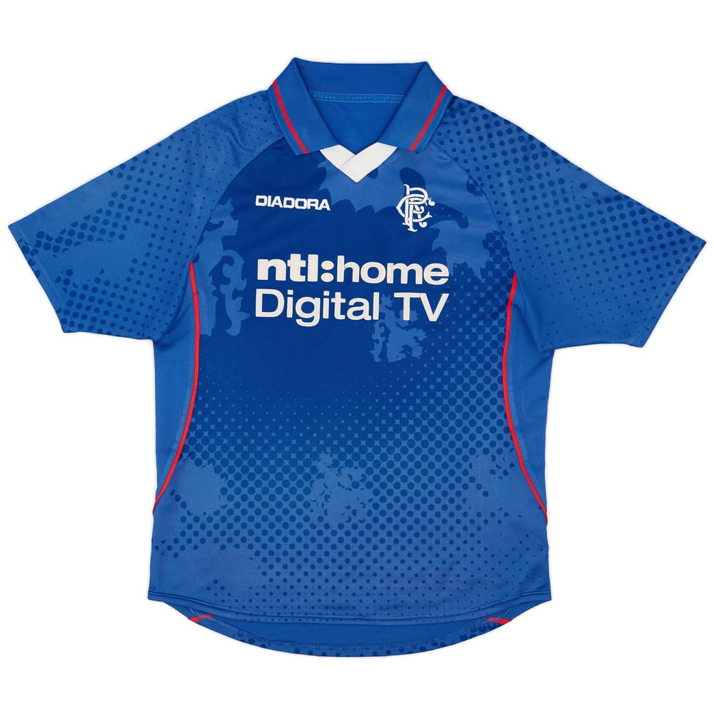 2002-03 Rangers Home Shirt - 7/10 - (XL.Boys)