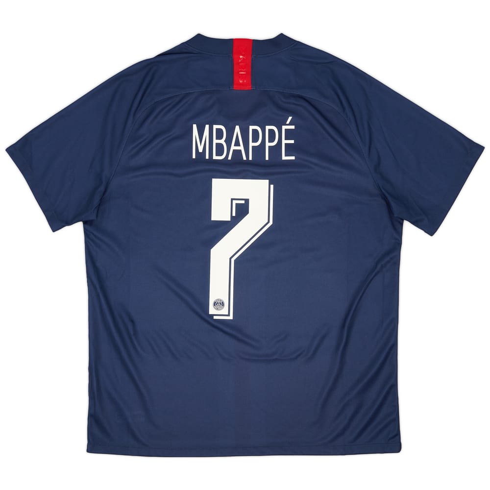 2019-20 Paris Saint-Germain Home Shirt Mbappe #7 - 9/10 - (XL)