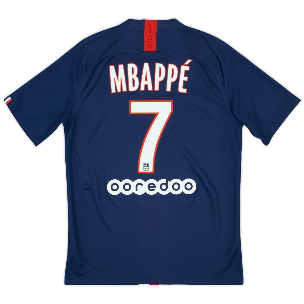 2019-20 Paris Saint-Germain Home Shirt Mbappe #7 - 8/10 - (M)