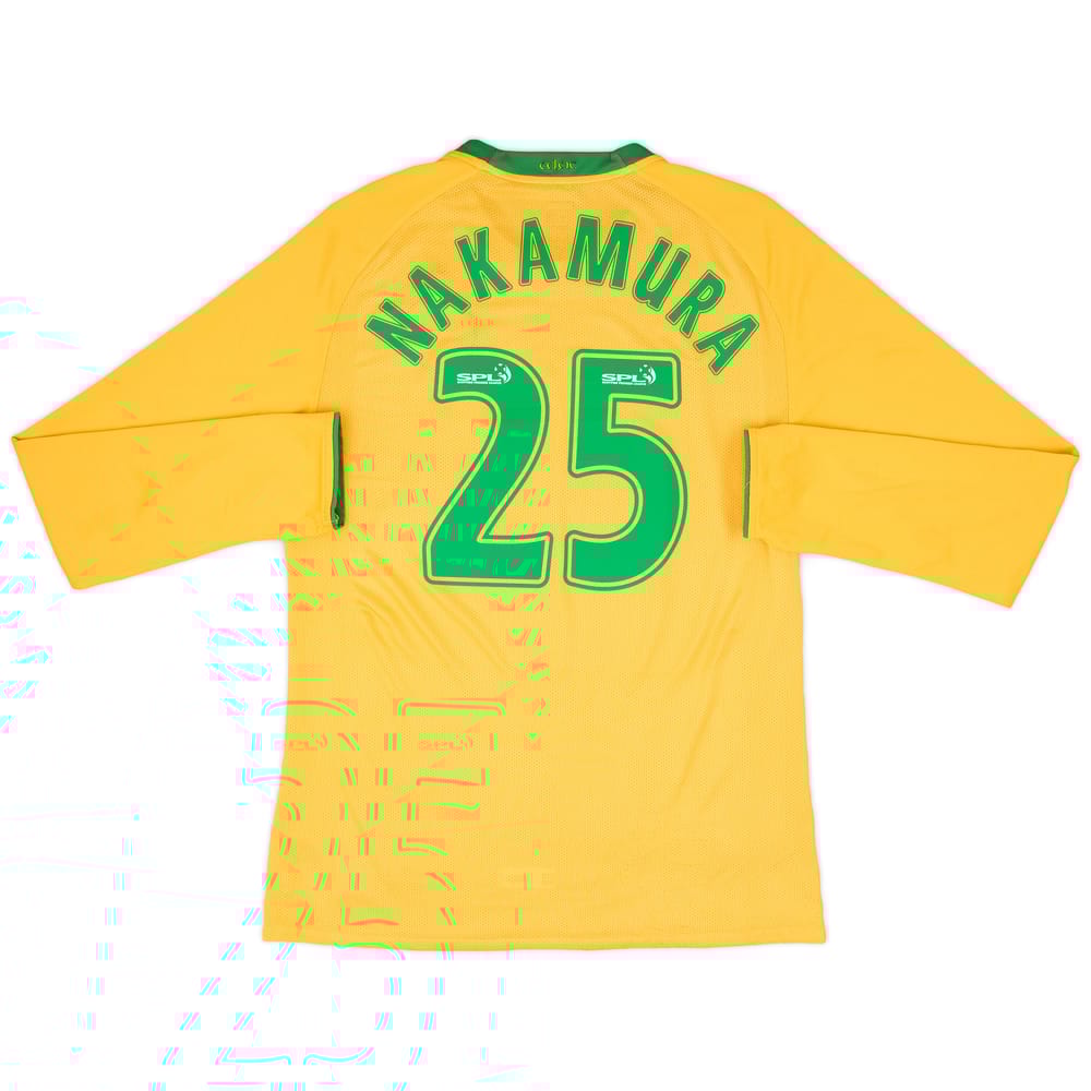 2008-09 Celtic Player Issue Away L/S Shirt Nakamura #25 - 8/10 - (XL)