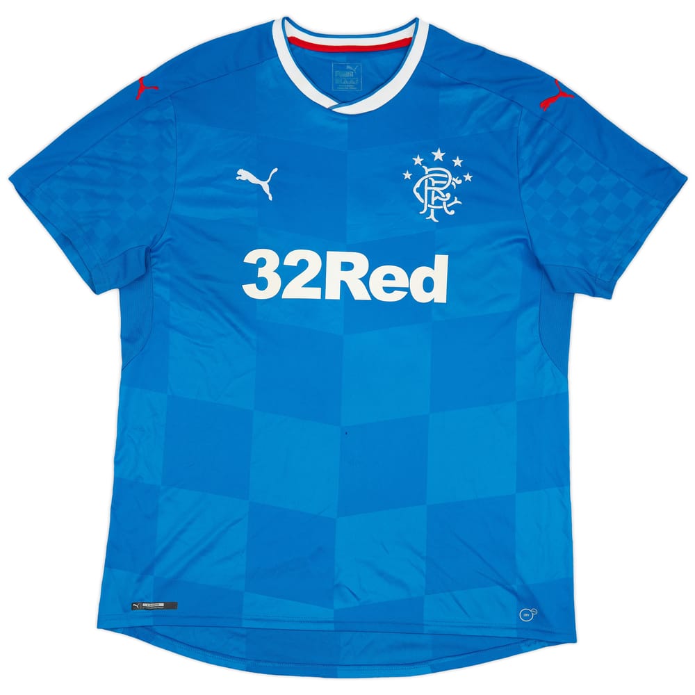 2016-18 Rangers Home L/S Shirt #33 - 8/10 - (XXL)