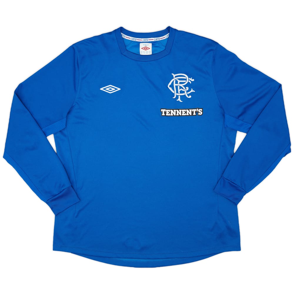 2012-13 Rangers Home L/S Shirt - 9/10 - (XL)