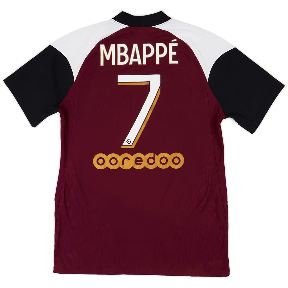 2020-21 Paris Saint-Germain Authentic Third Shirt Mbappe #7 - 6/10 - (S)