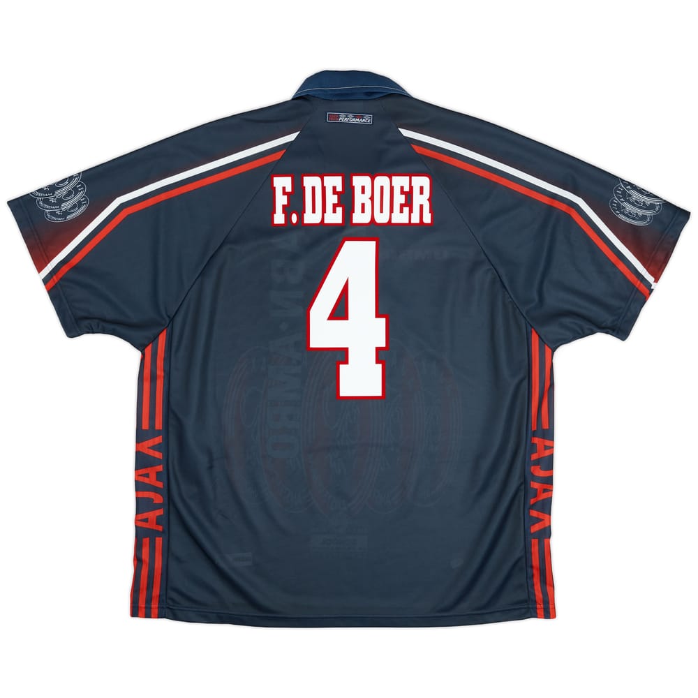 1997-98 Ajax Away Shirt F.De Boer #4 - 9/10 - (XXL)