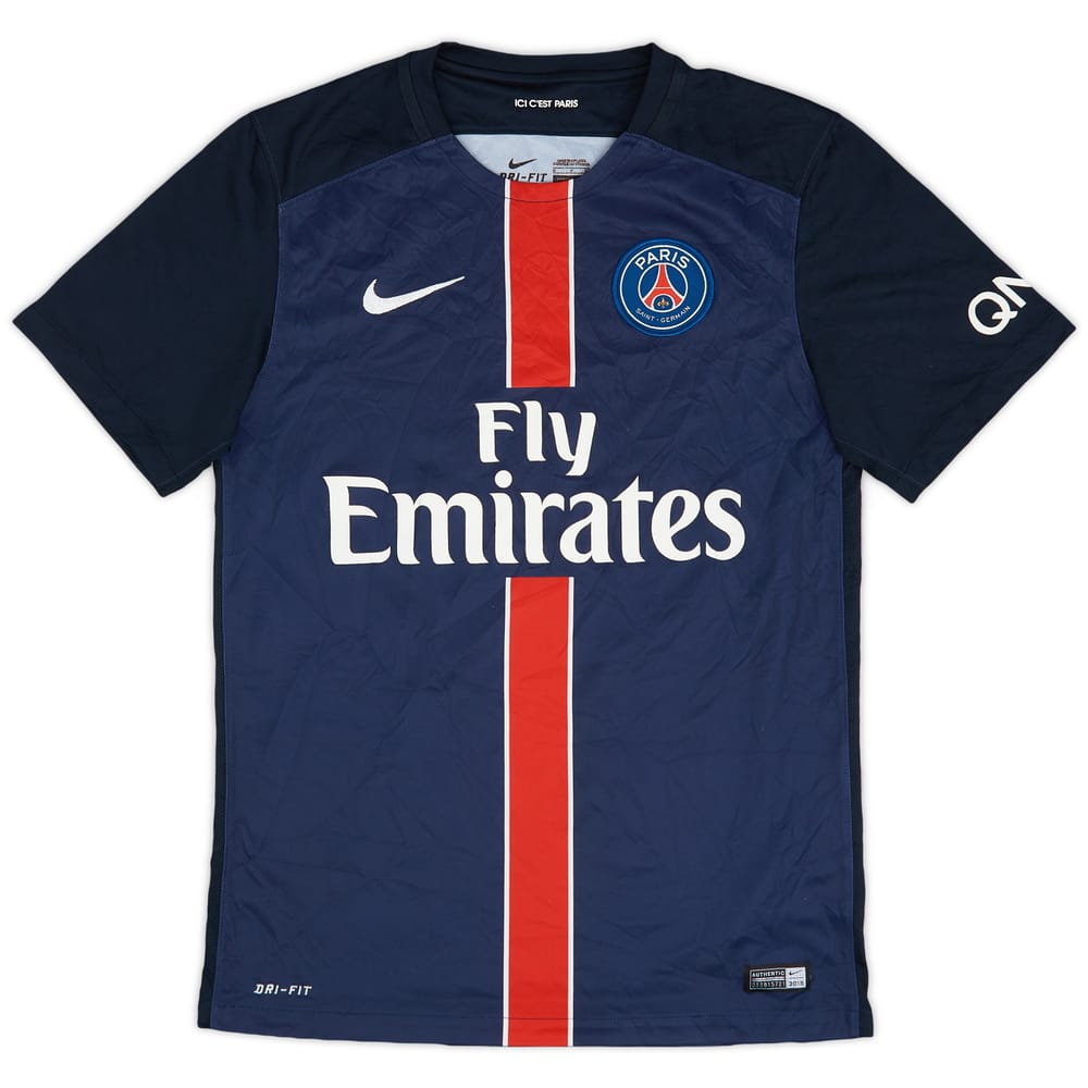 2015-16 Paris Saint-Germain Home Shirt - 8/10 - (S)