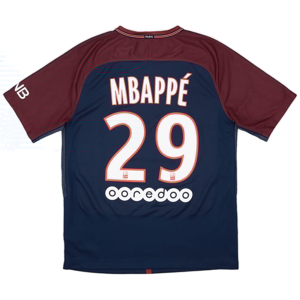 2017-18 Paris Saint-Germain Home Shirt Mbappé #29 - 8/10 - (M)