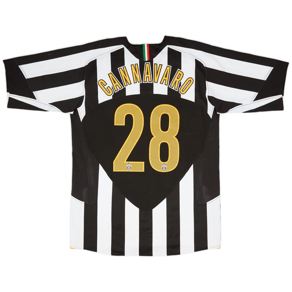 2005-06 Juventus Player Issue Home Shirt Cannavaro #28 - 7/10 - (L)