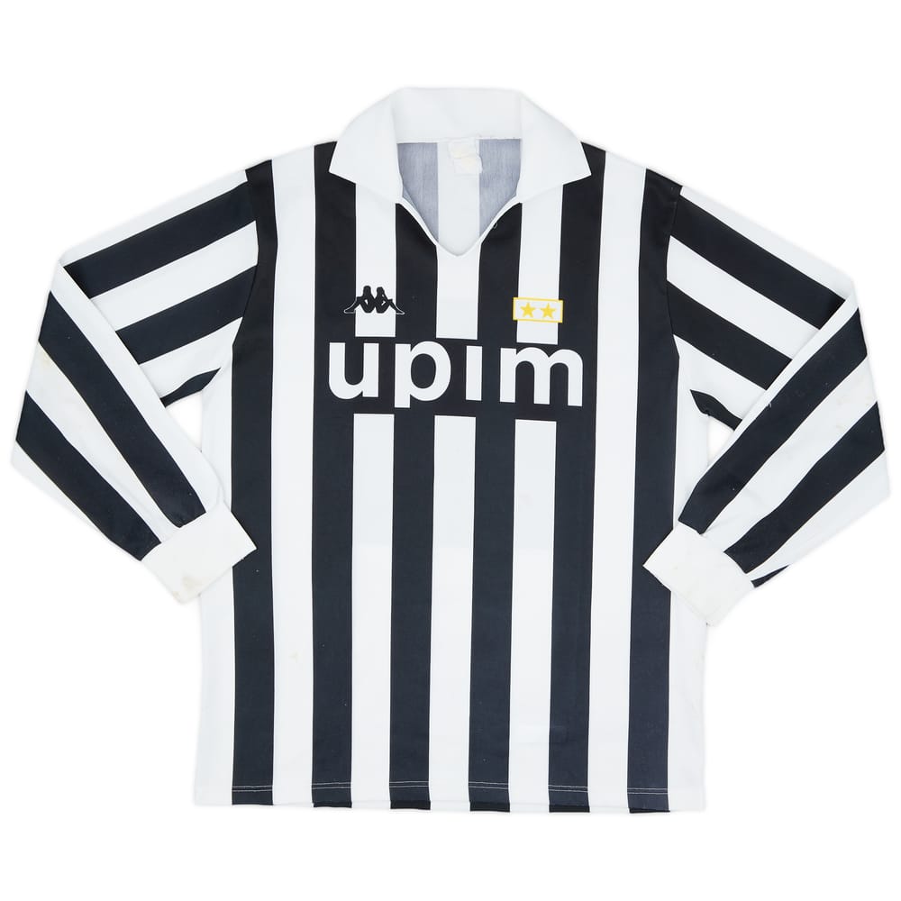1989-90 Juventus Basic Home L/S Shirt #11 - 5/10 - (XL)