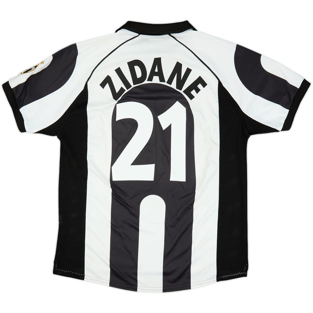1997-98 Juventus Centenary Home Shirt Zidane #21 - 8/10 - (L)