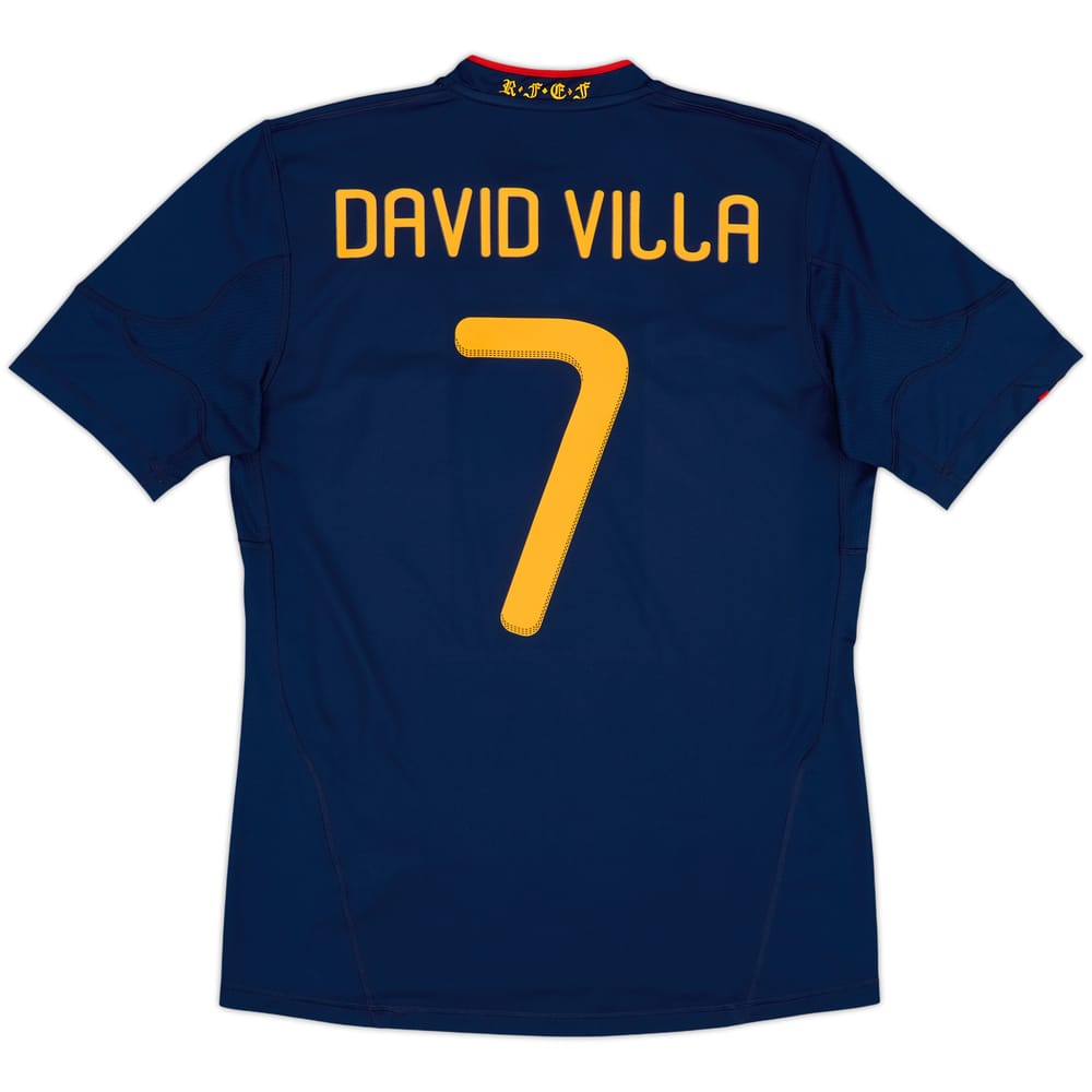 2010-11 Spain Away Shirt David Villa #7 - 8/10 - (M)
