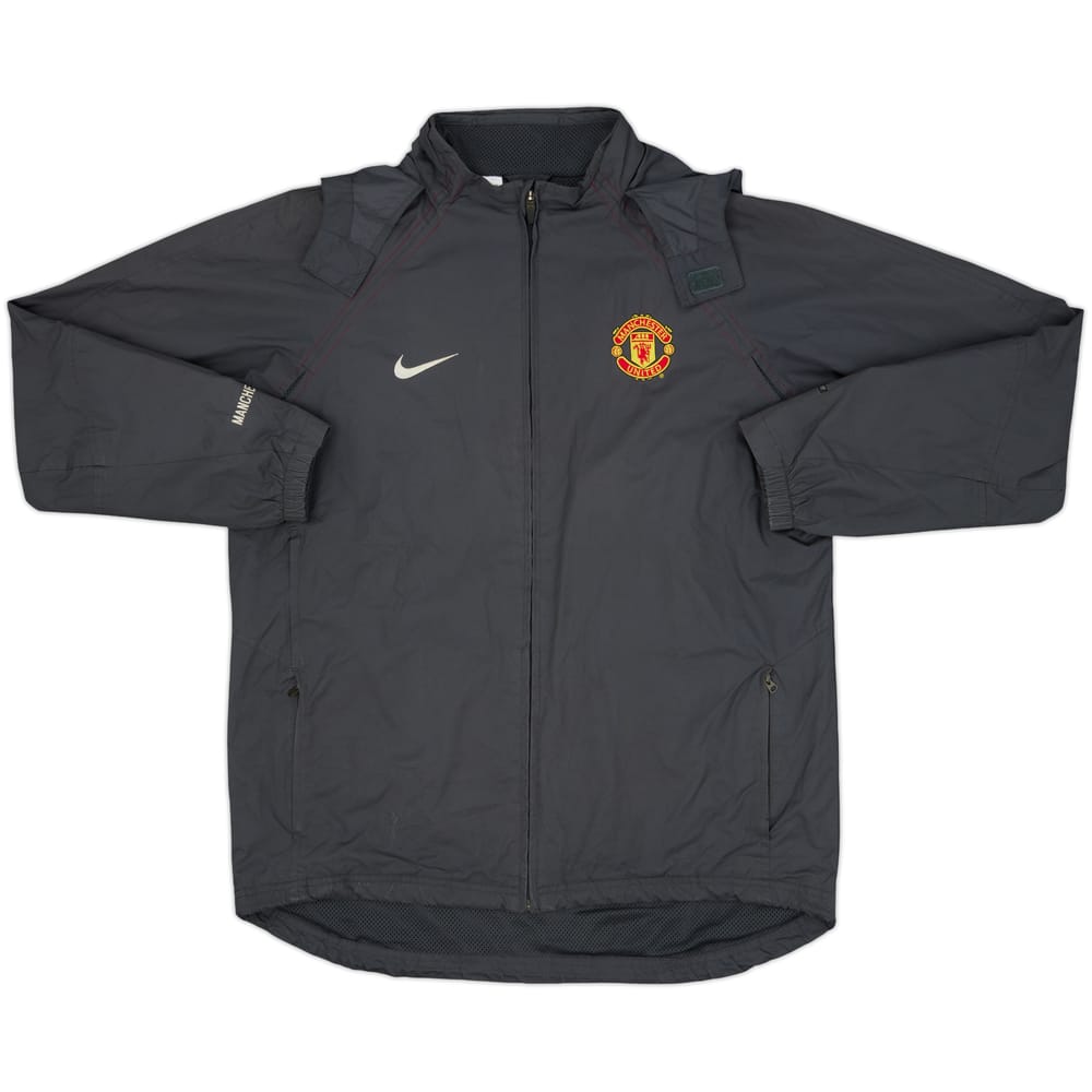 2004-05 Manchester United Nike Hooded Rain Jacket - 7/10 - (M)