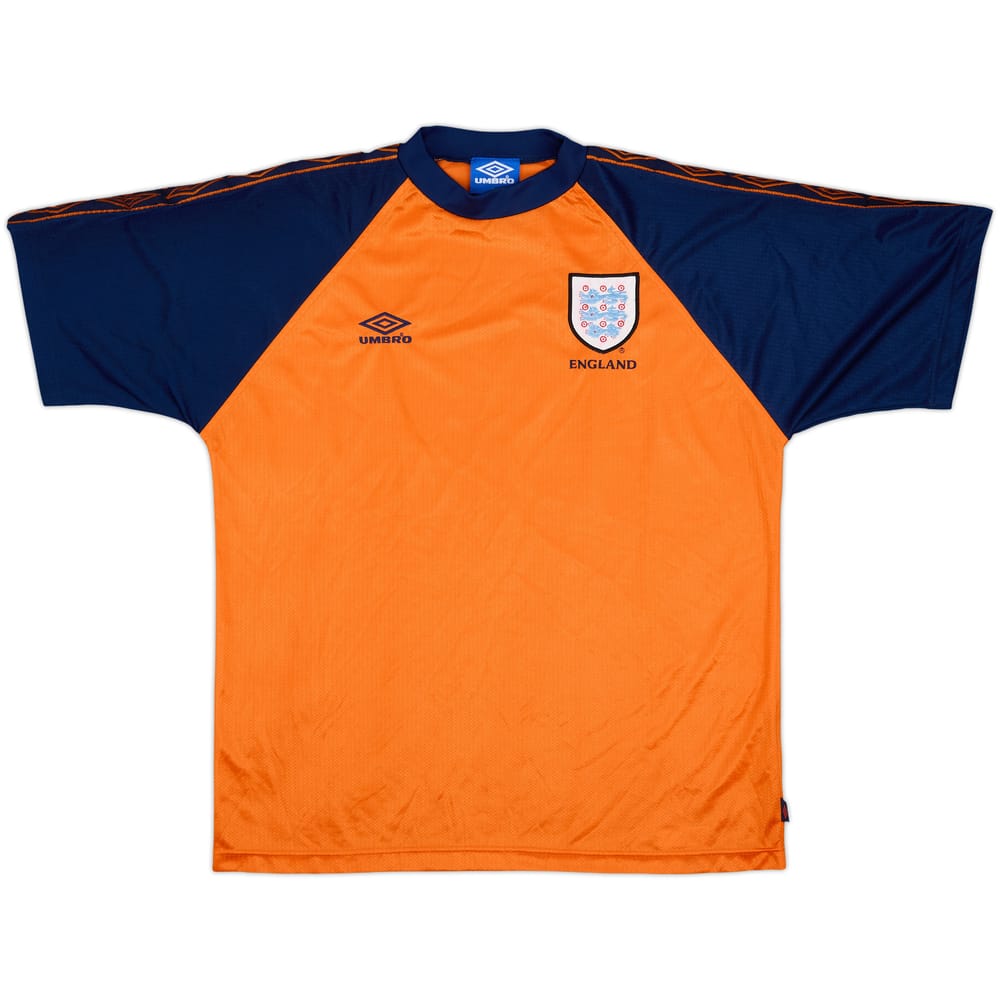 1996-98 England Umbro Training Shirt - 9/10 - (XL)