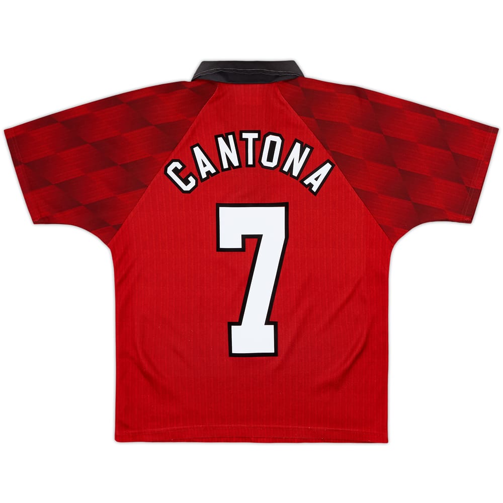 1996-98 Manchester United Home Shirt Cantona #7 - 6/10 - (Y)
